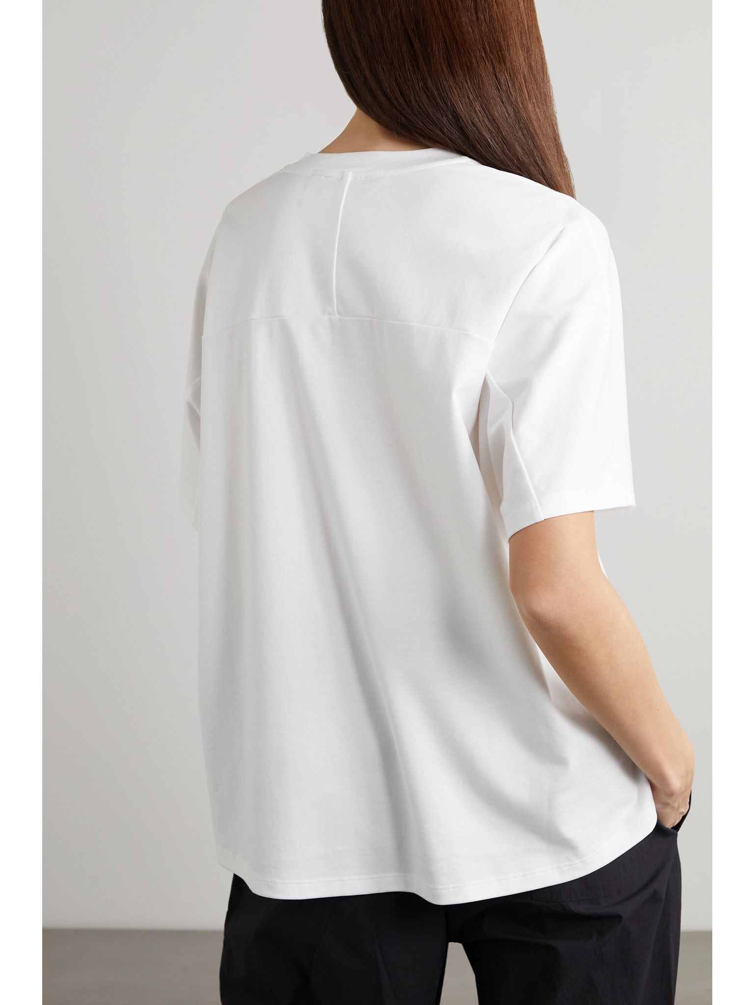 Oversized cotton-jersey T-shirt White - 3