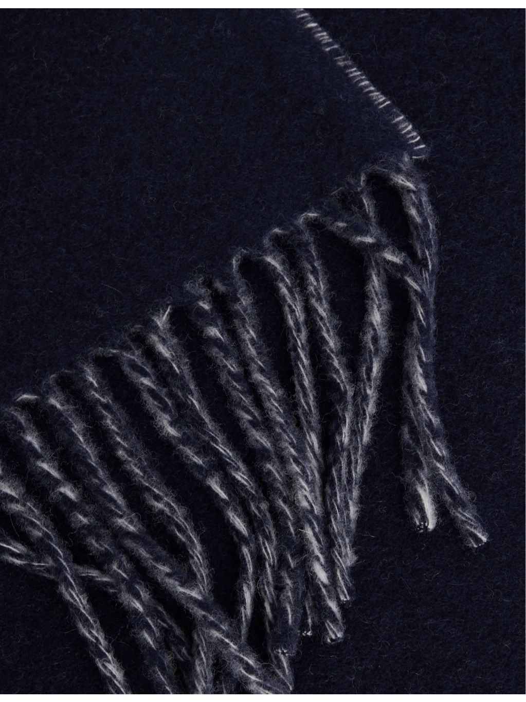 L'echarpe wool-knitted fringed scarf - 2