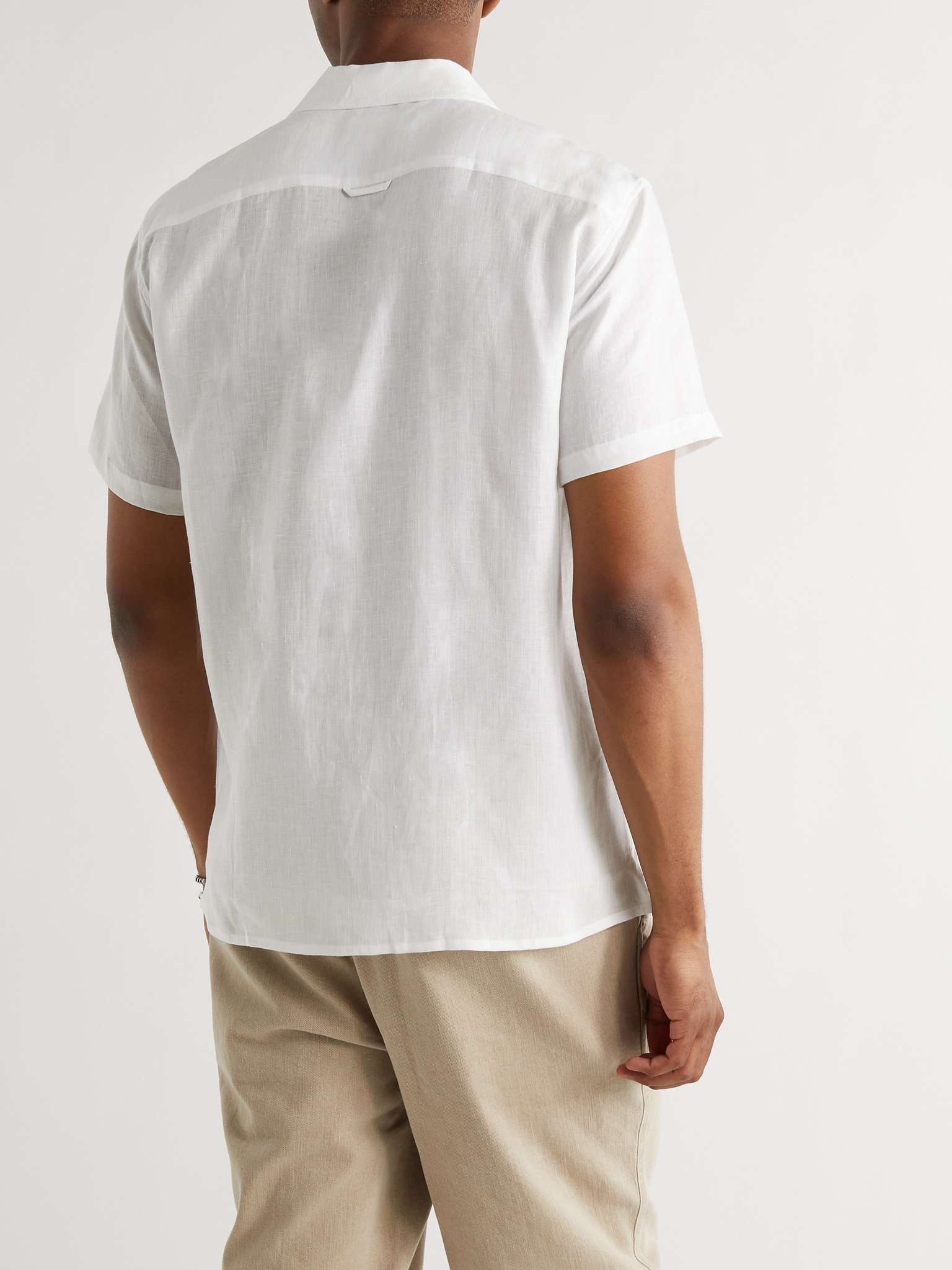 Monaco Camp-Collar Linen Shirt - 4