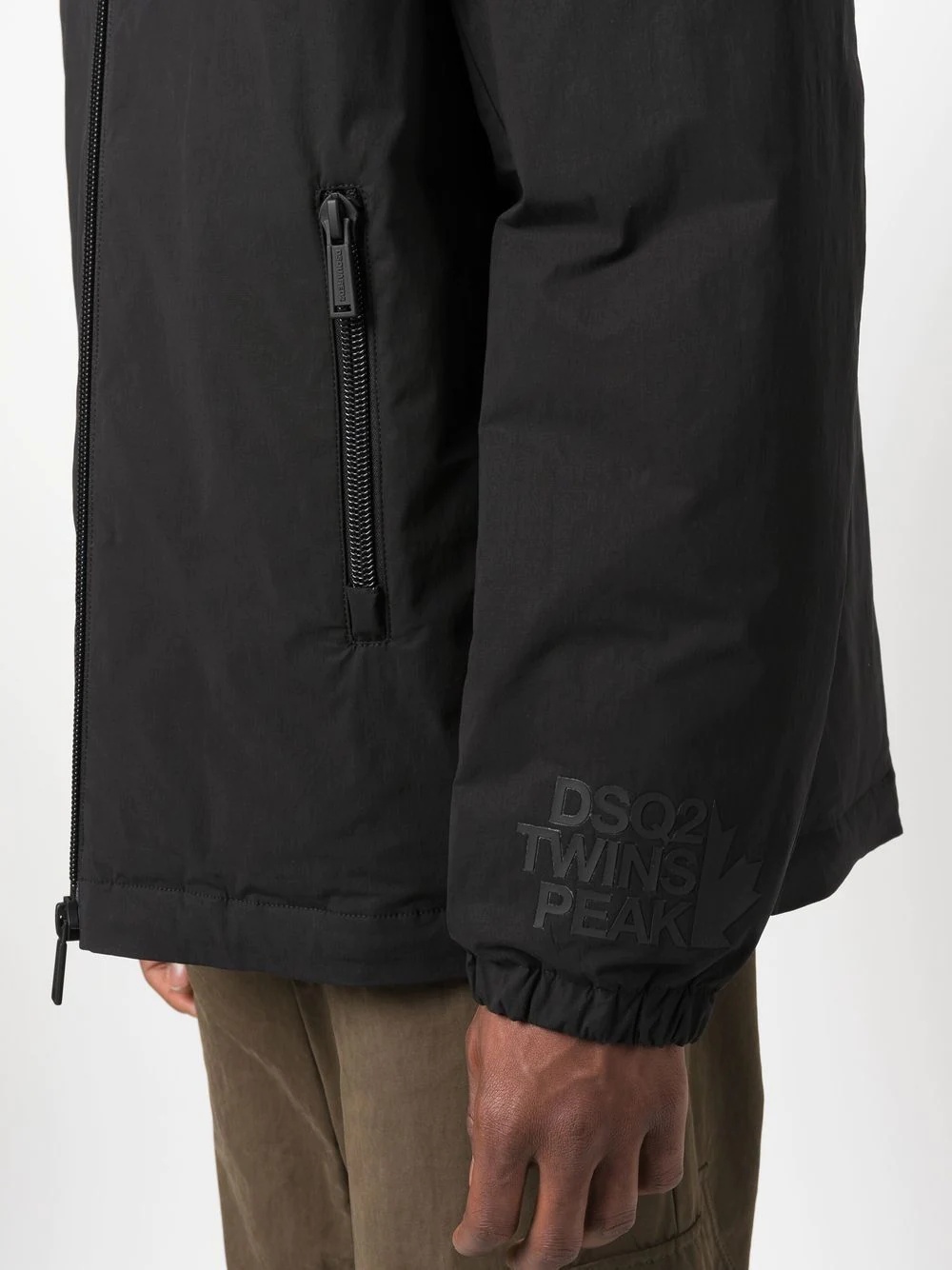 high-neck zipped jacket - 5