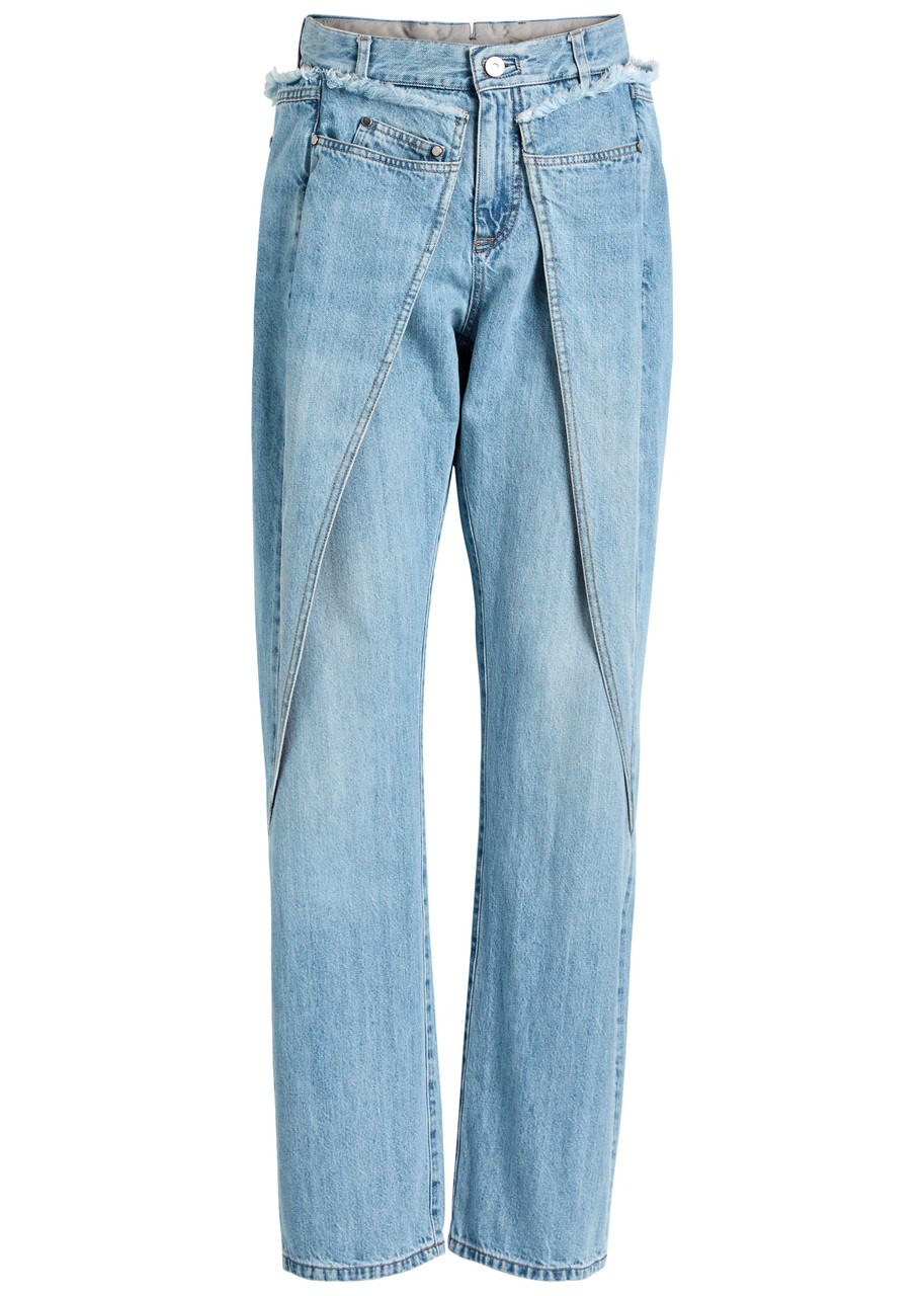 Bettter Wrap Panelled Straight-leg Jeans - 1