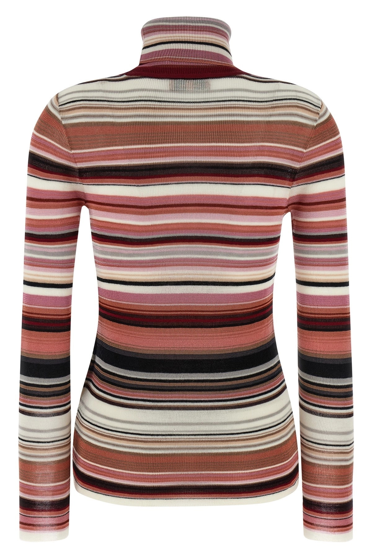 Striped turtleneck sweater - 2