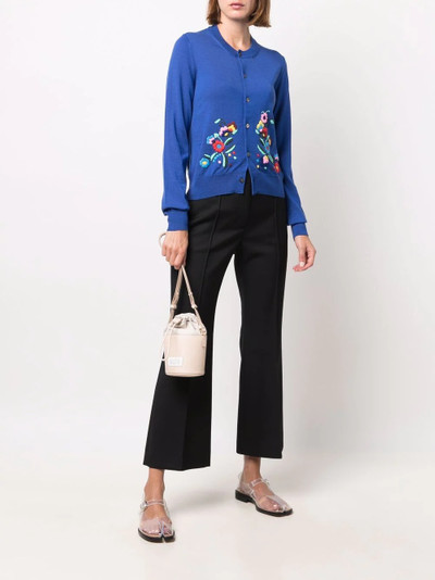 Comme des Garçons GIRL floral-embroidered button-up cardigan outlook