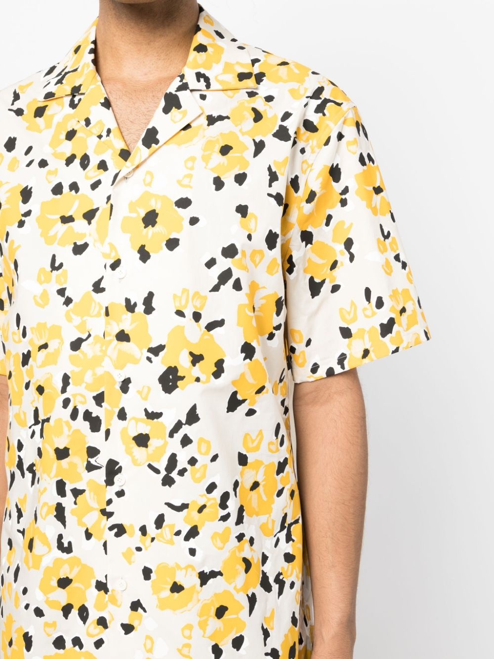 FLORAL-PRINT COTTON SHIRT - 4