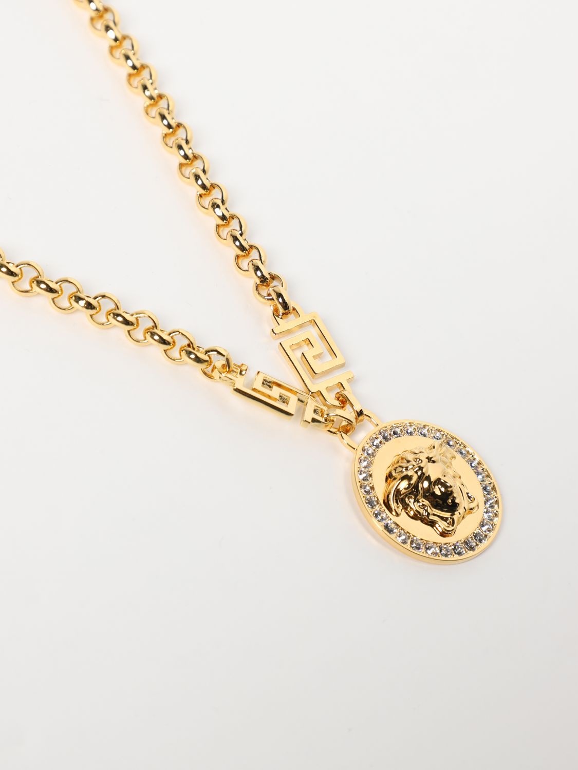 Versace necklace in brass and rhinestones - 2