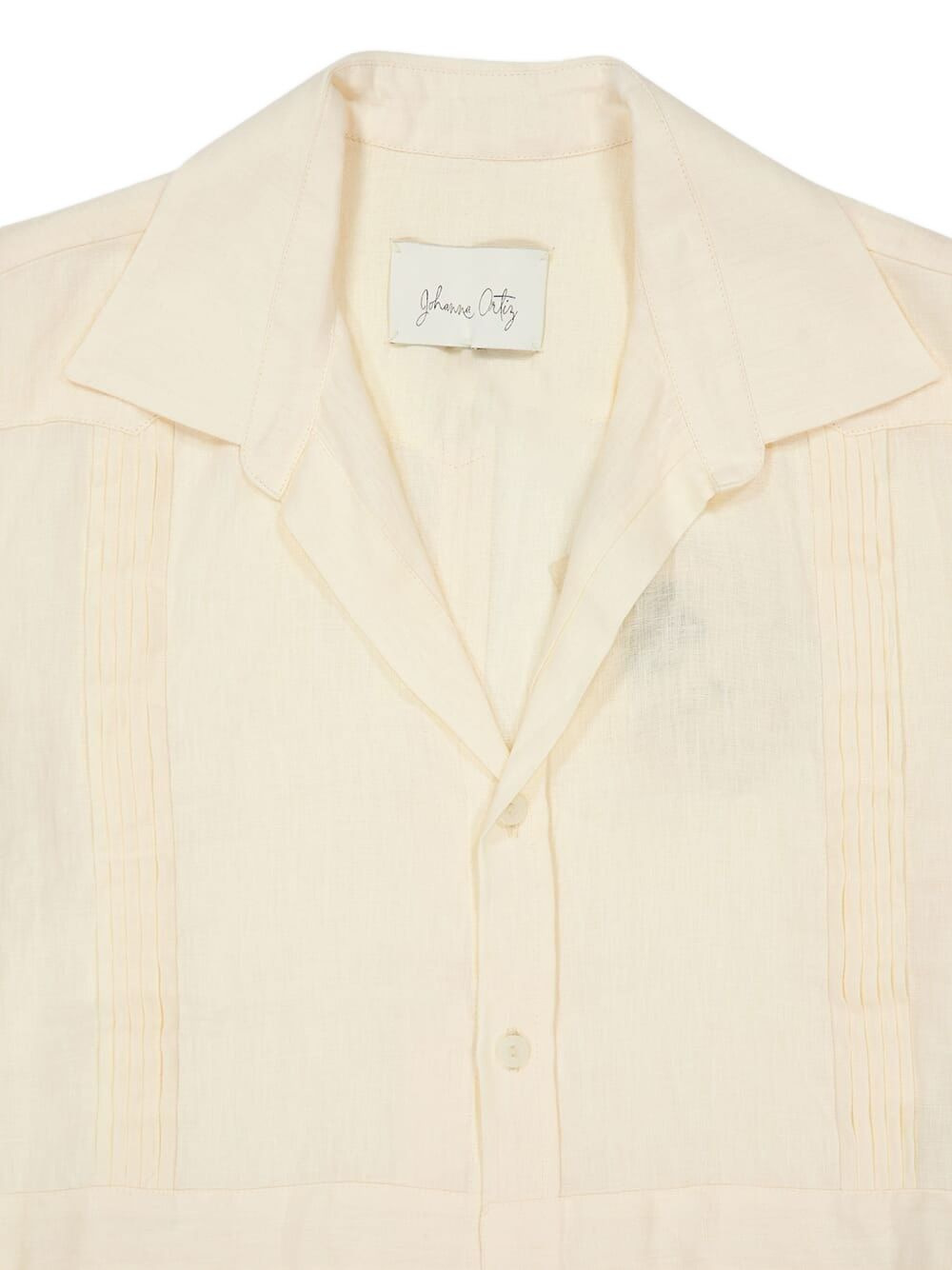 pleated-panel short-sleeve shirt - 4