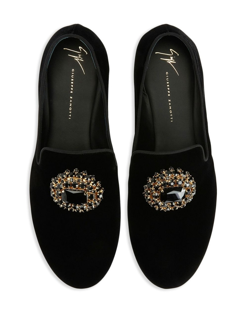 Remye rhinestone-embellished 로퍼 4