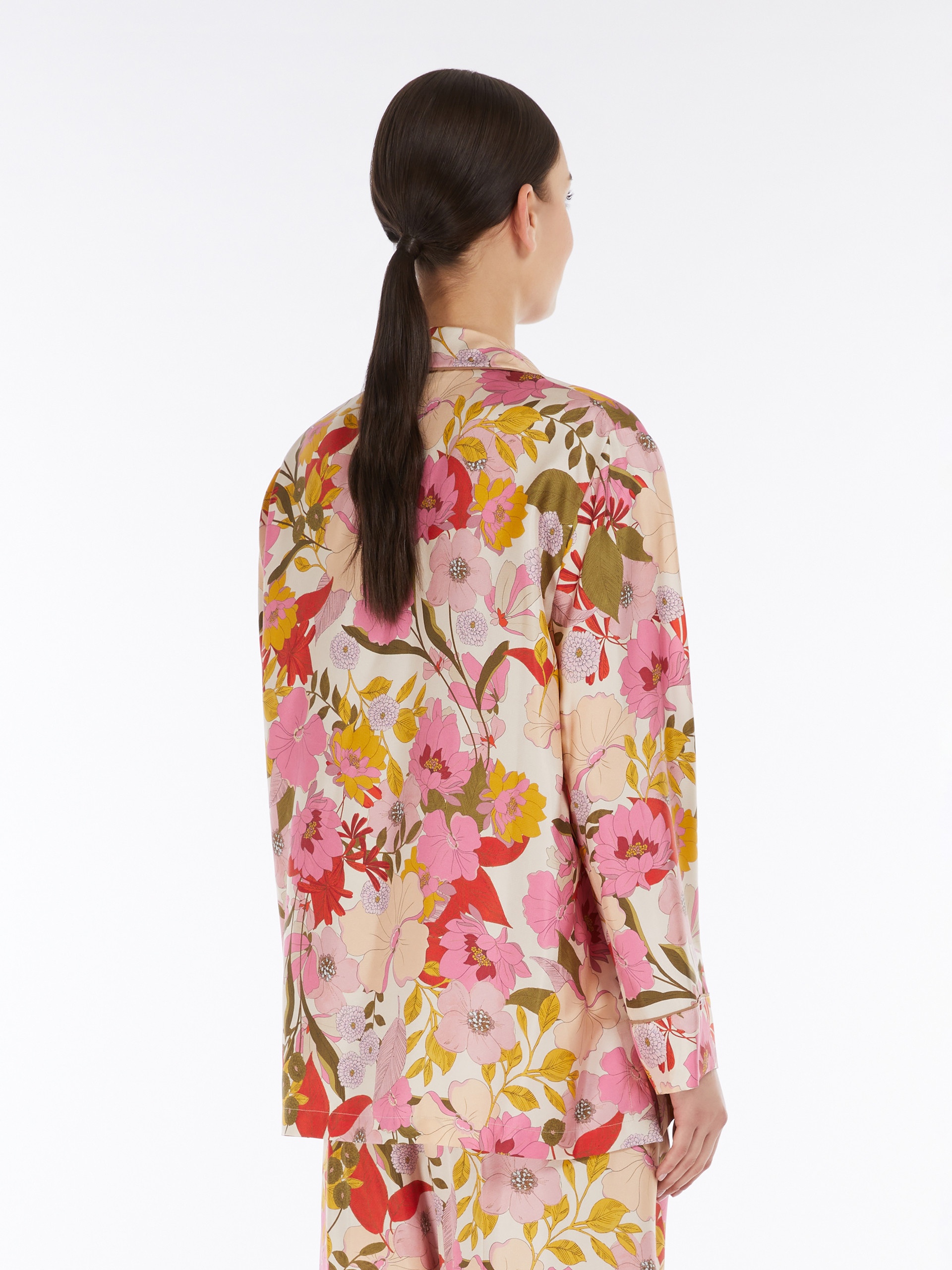 ALAN Printed silk pyjama shirt - 4
