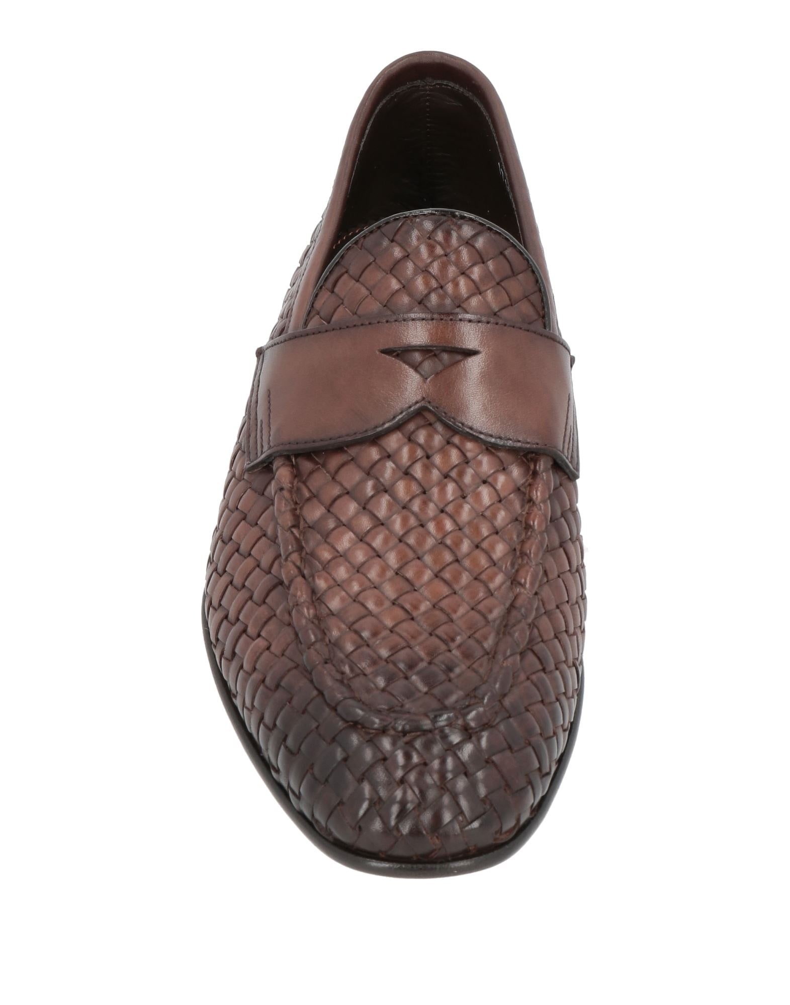 Dark brown Men's Loafers - 4