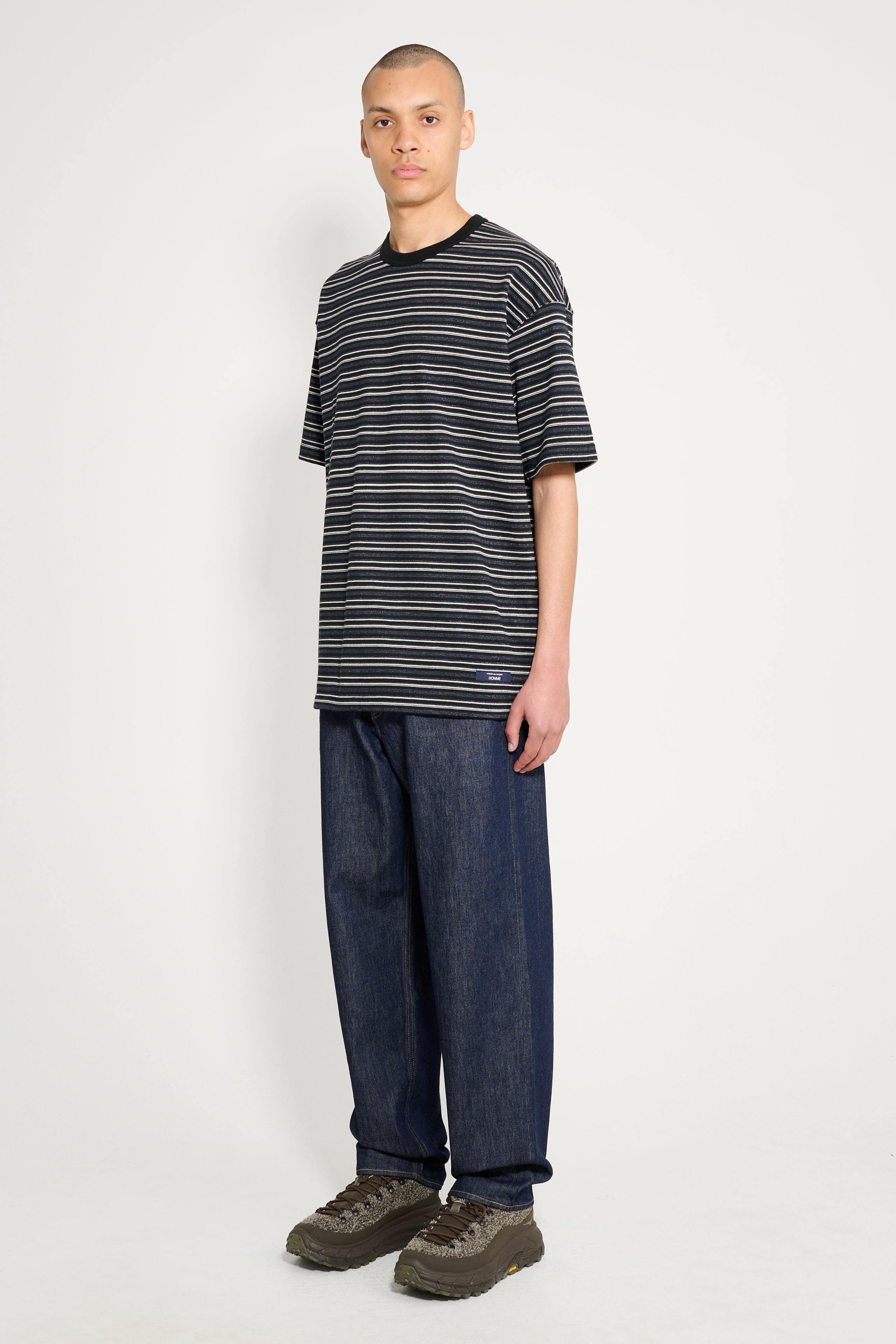 AURALEE HARD TWIST DENIM WIDE PANTS INDIGO - 6