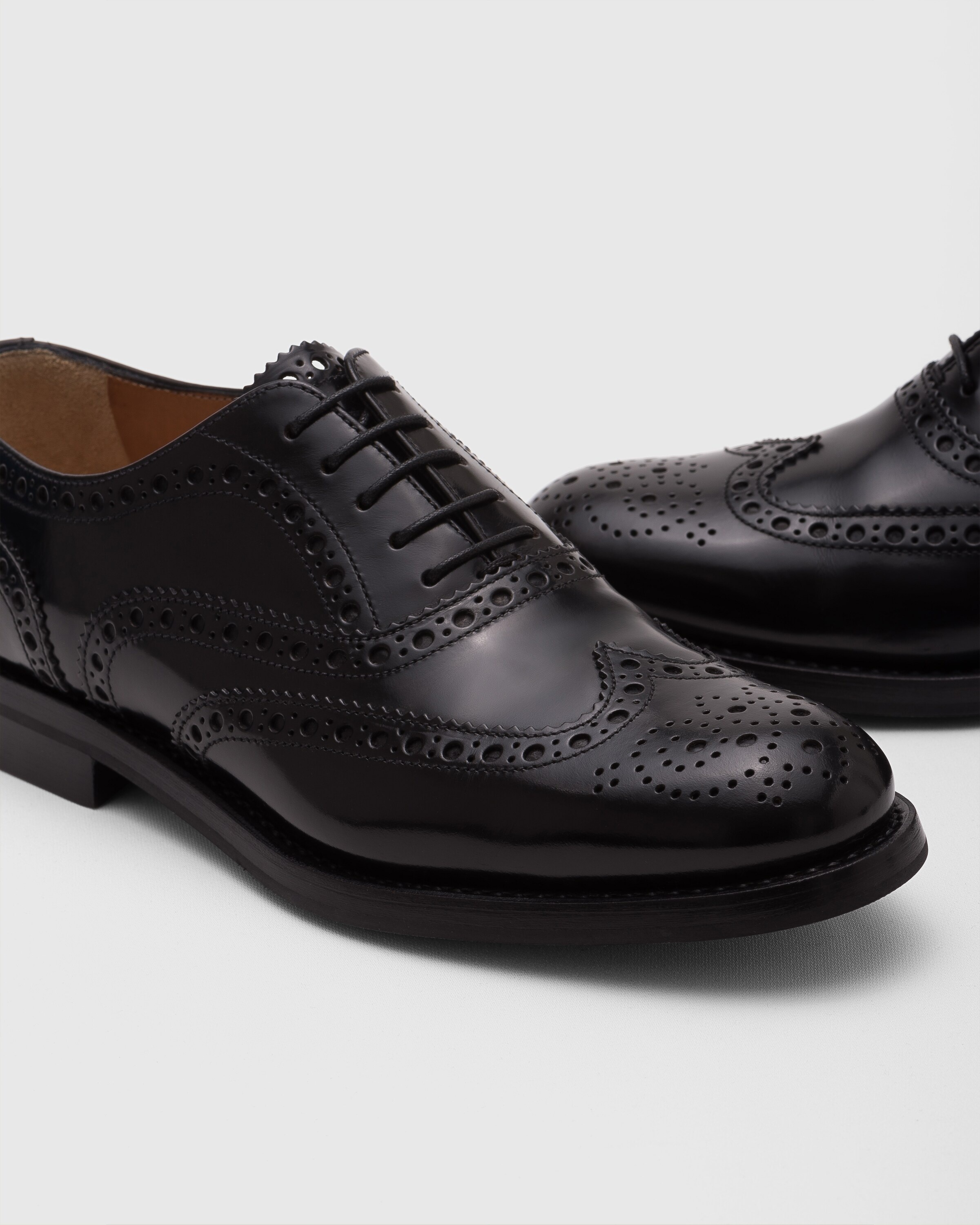 Brushed calfskin lace-ups - 3