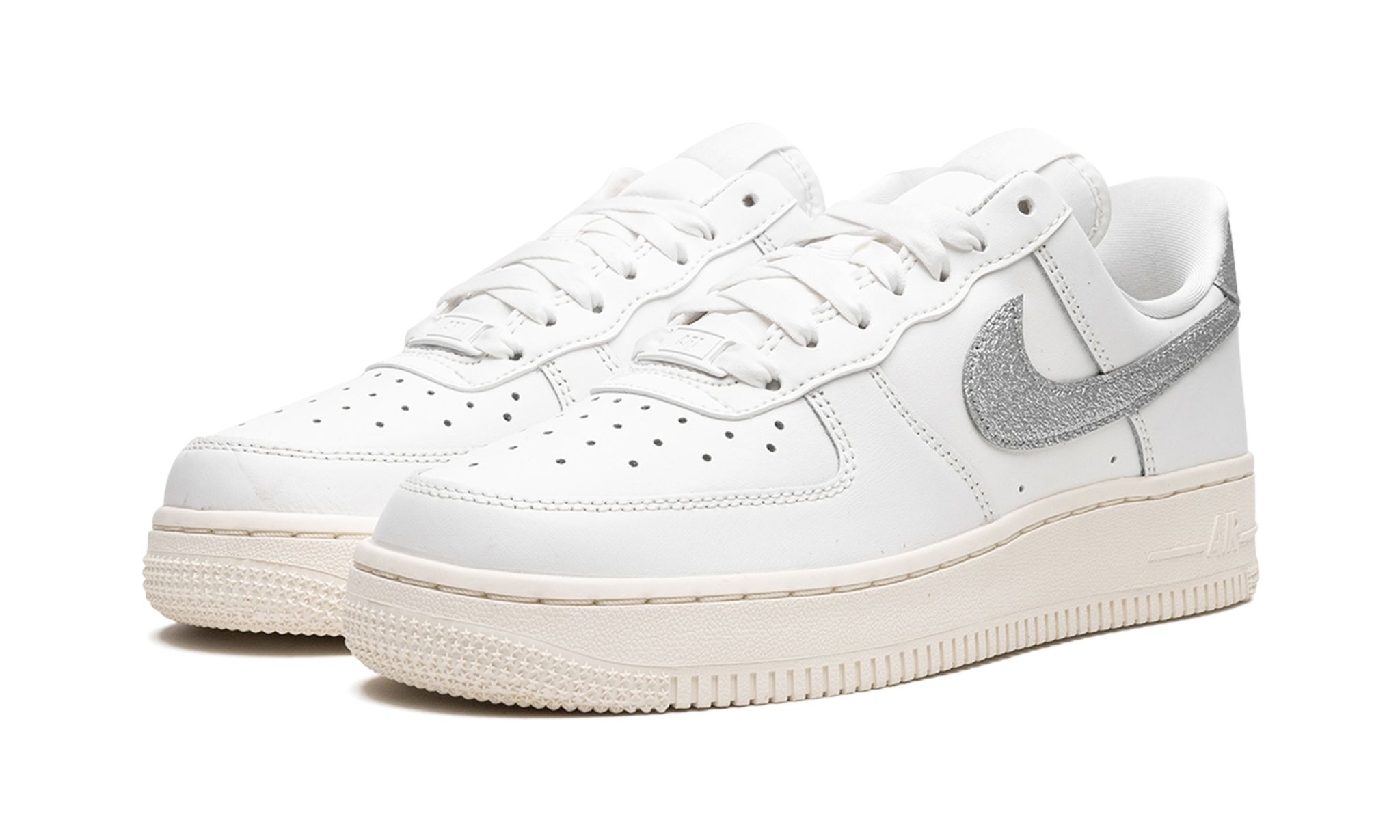 WMNS Air Force 1 '07 "Summit White Sail White Metallic Silver" - 2