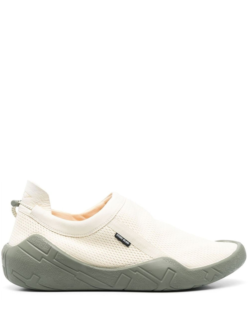 logo-patch leather slip-on sneakers 1