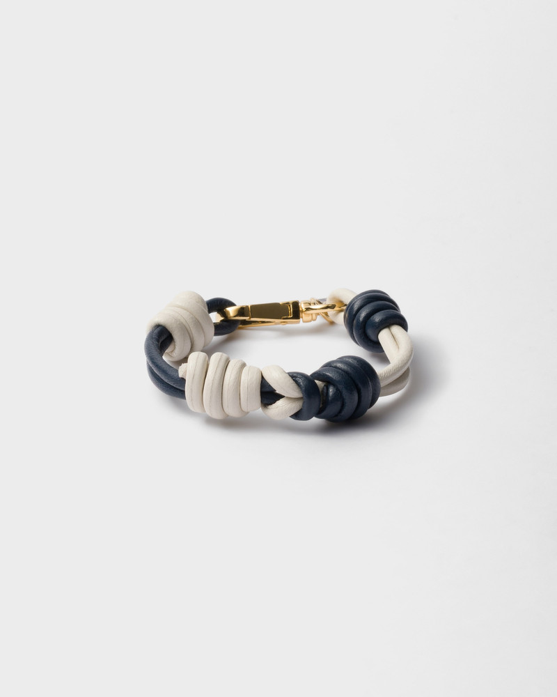 Braided nappa leather bracelet 1