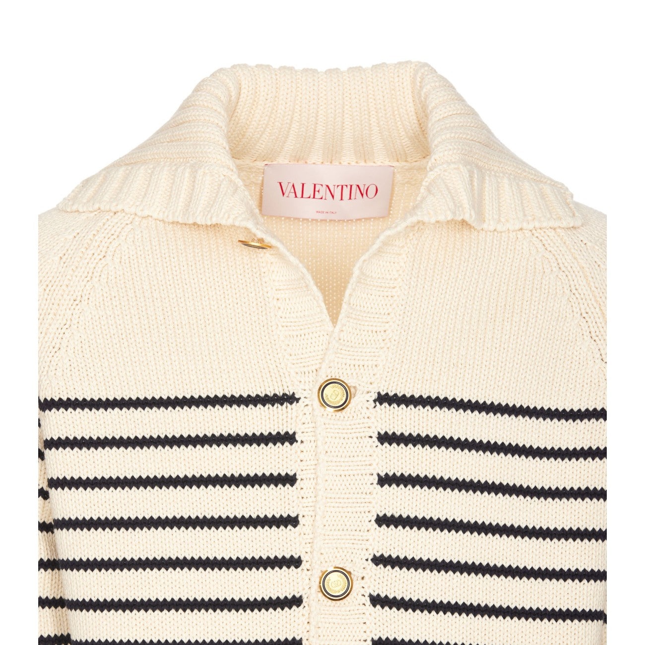 Valentino Garavani Men Striped Cardigan - 4