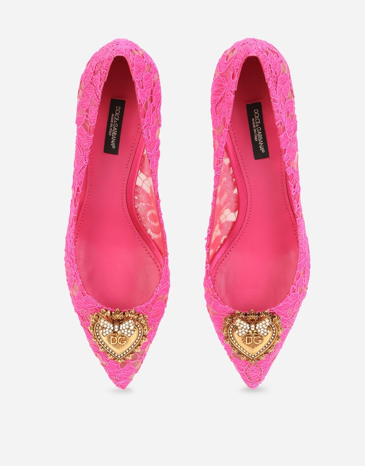 Taormina lace pumps with Devotion heart - 4