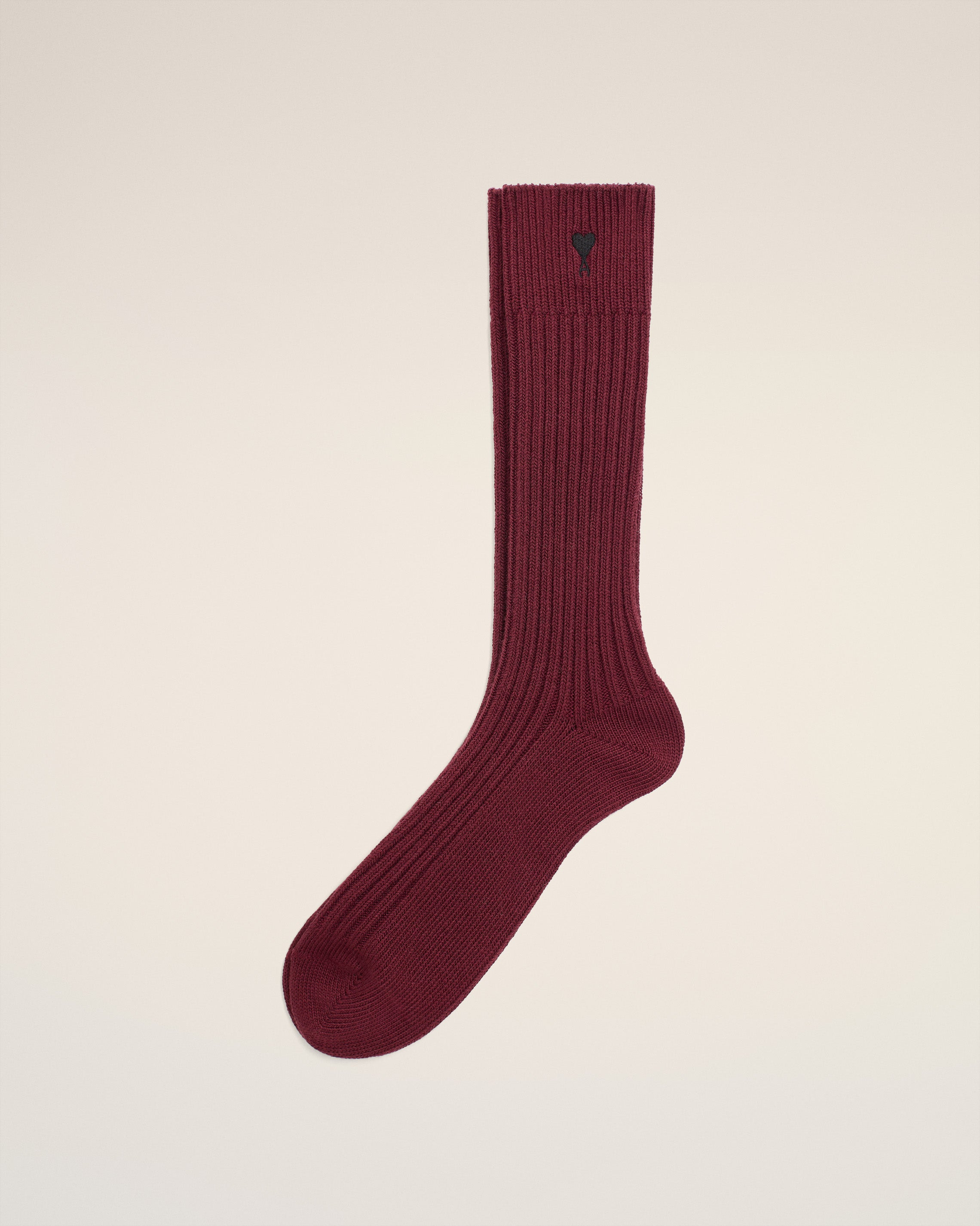 BURGUNDY COTTON AMI DE COEUR SOCKS - 1
