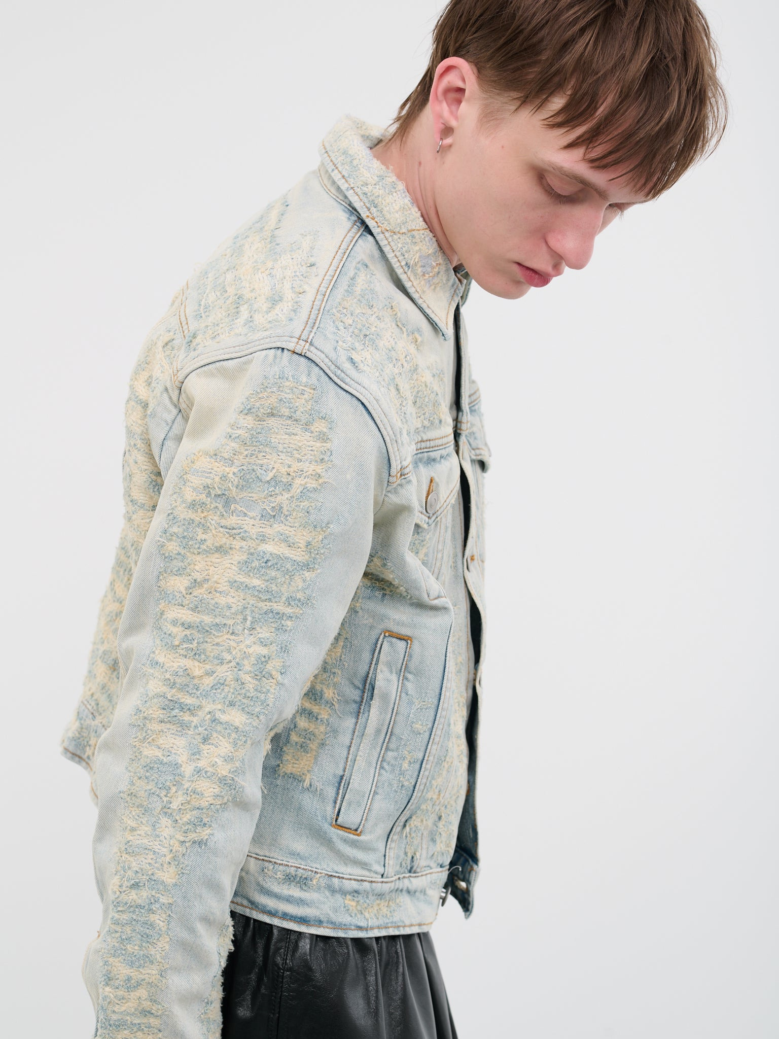 Destroyed Denim Jacket - 5