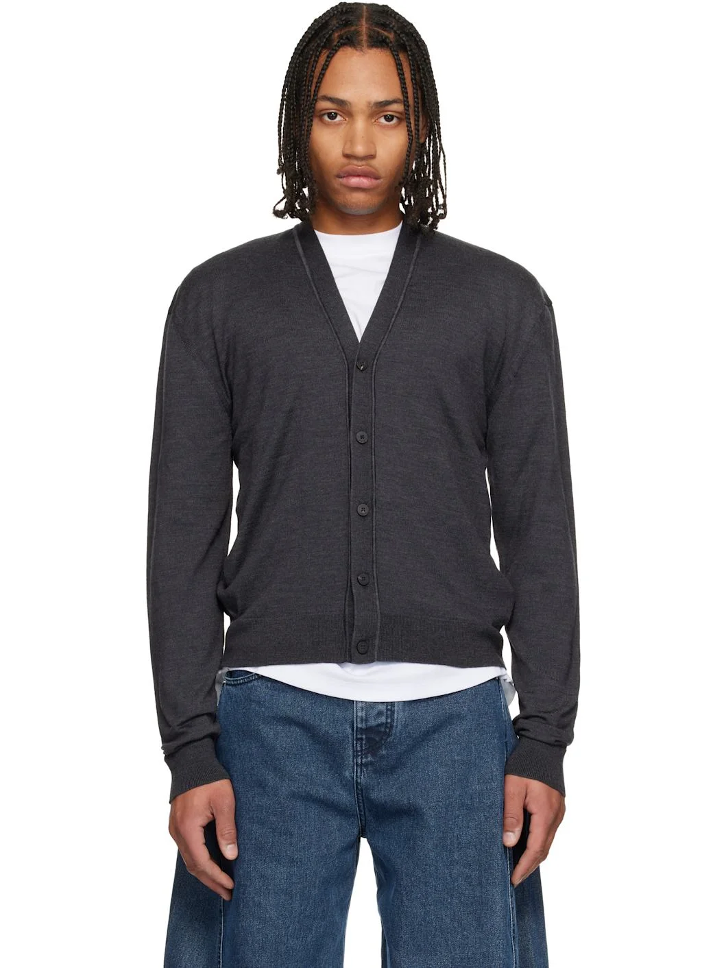 Gray 'Le Cardigan Brode' Cardigan - 1