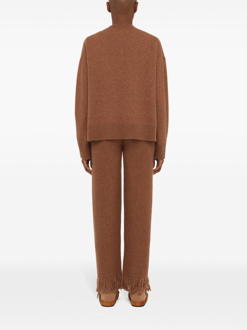 ribbed-edge cashmere-blend jumper - 5