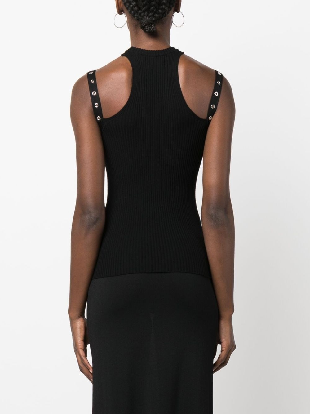 sleeveless knitted top - 4