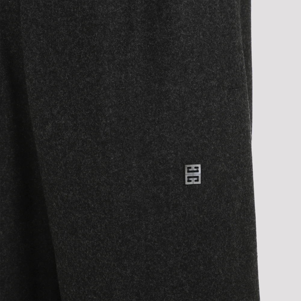 パンツ GIVENCHY Charcoal Wool Pant Givenchy Slim Fit Tailored Pants in Wool with 2G Clip | Saks