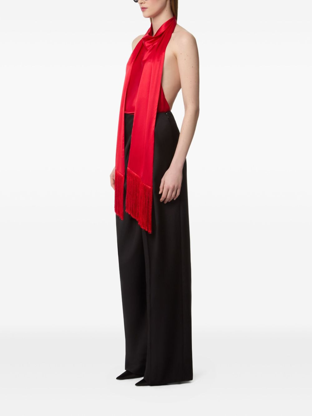 halterneck fringe top - 3