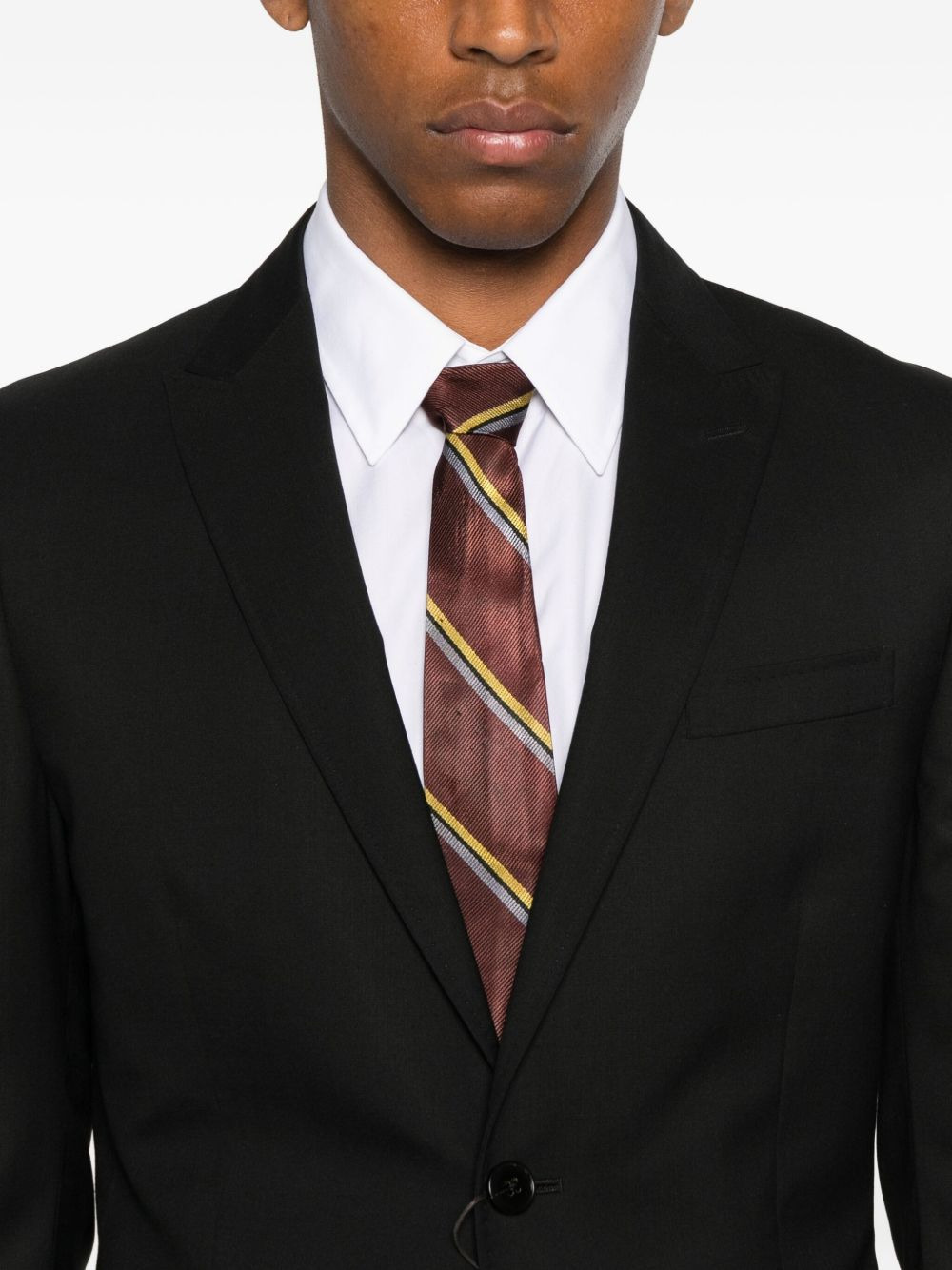 single-breasted wool suit - 4
