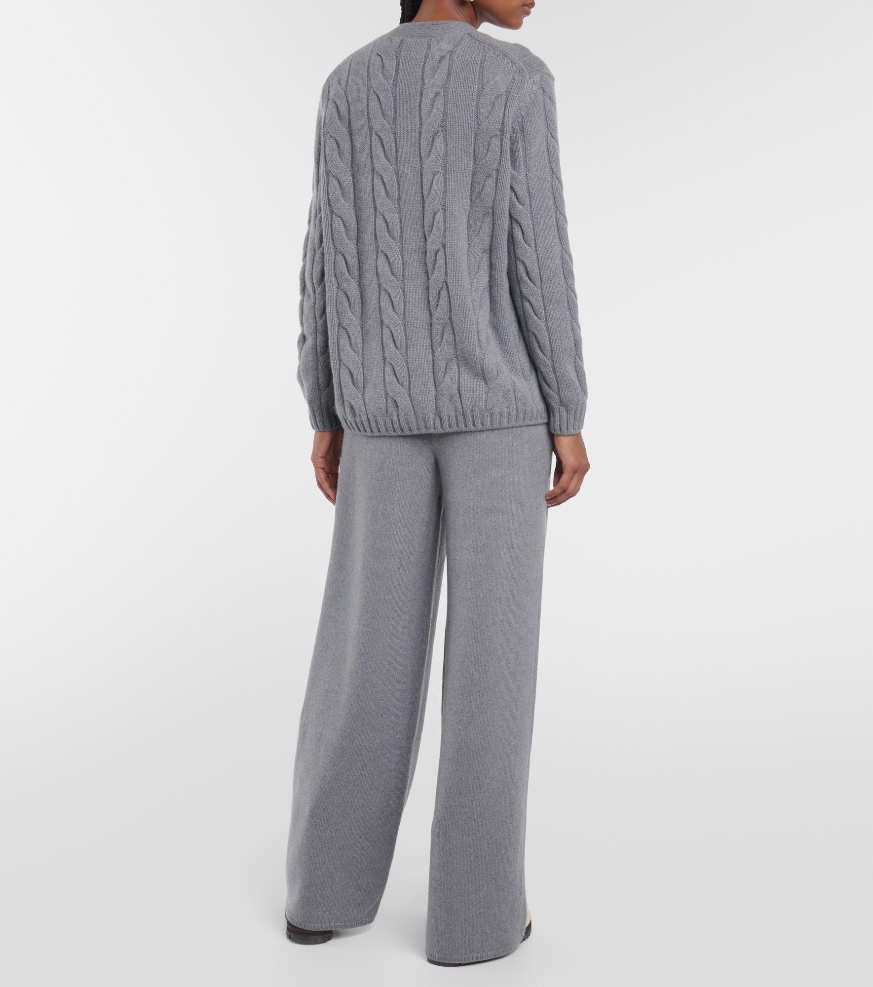 Napier cable-knit cashmere cardigan - 3