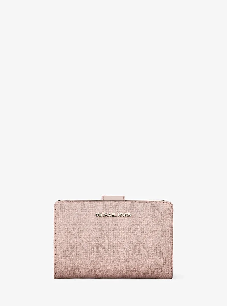 Jet Set Medium Signature Logo Bi-Fold Wallet - 1