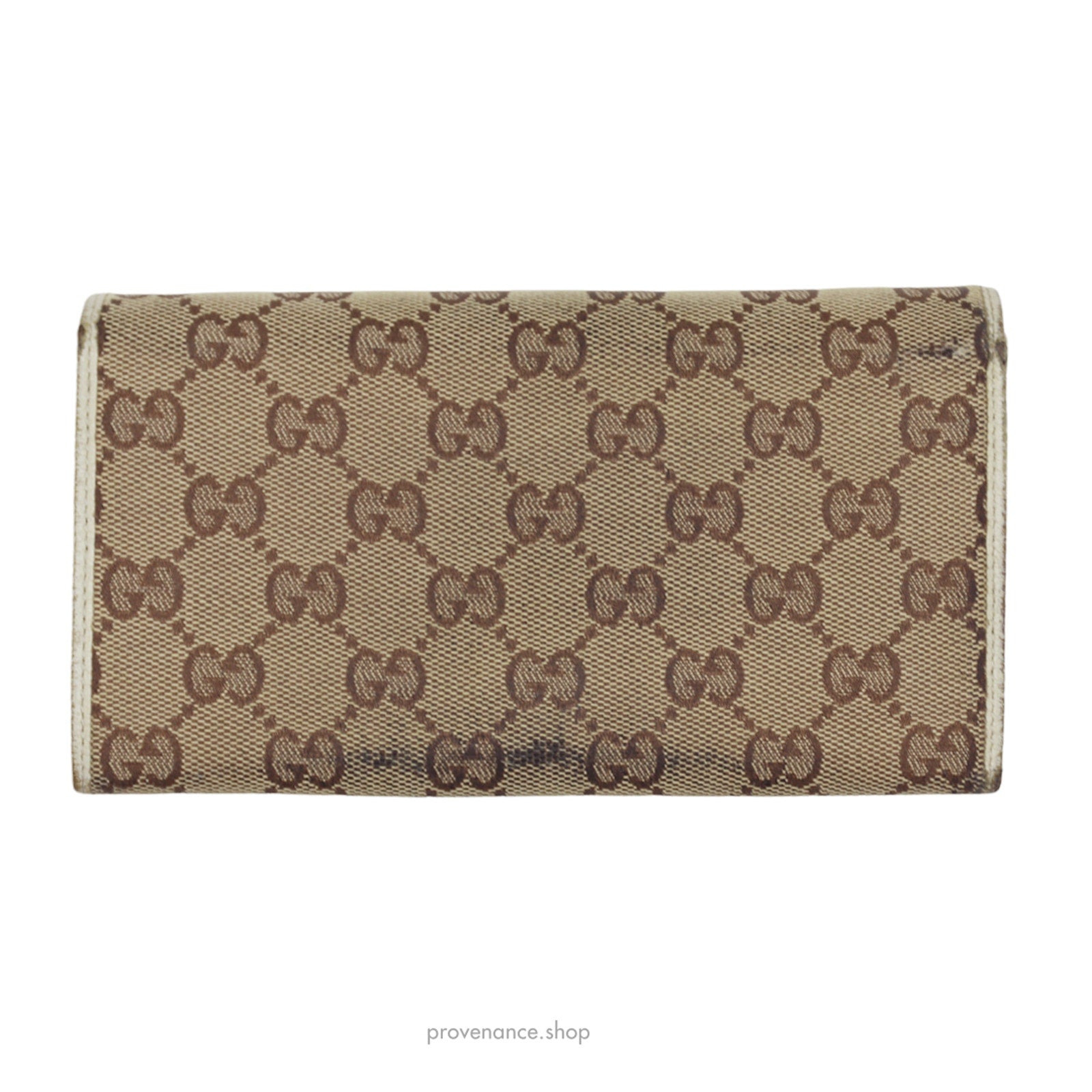 Gucci GG Canvas Long Wallet - White - 2