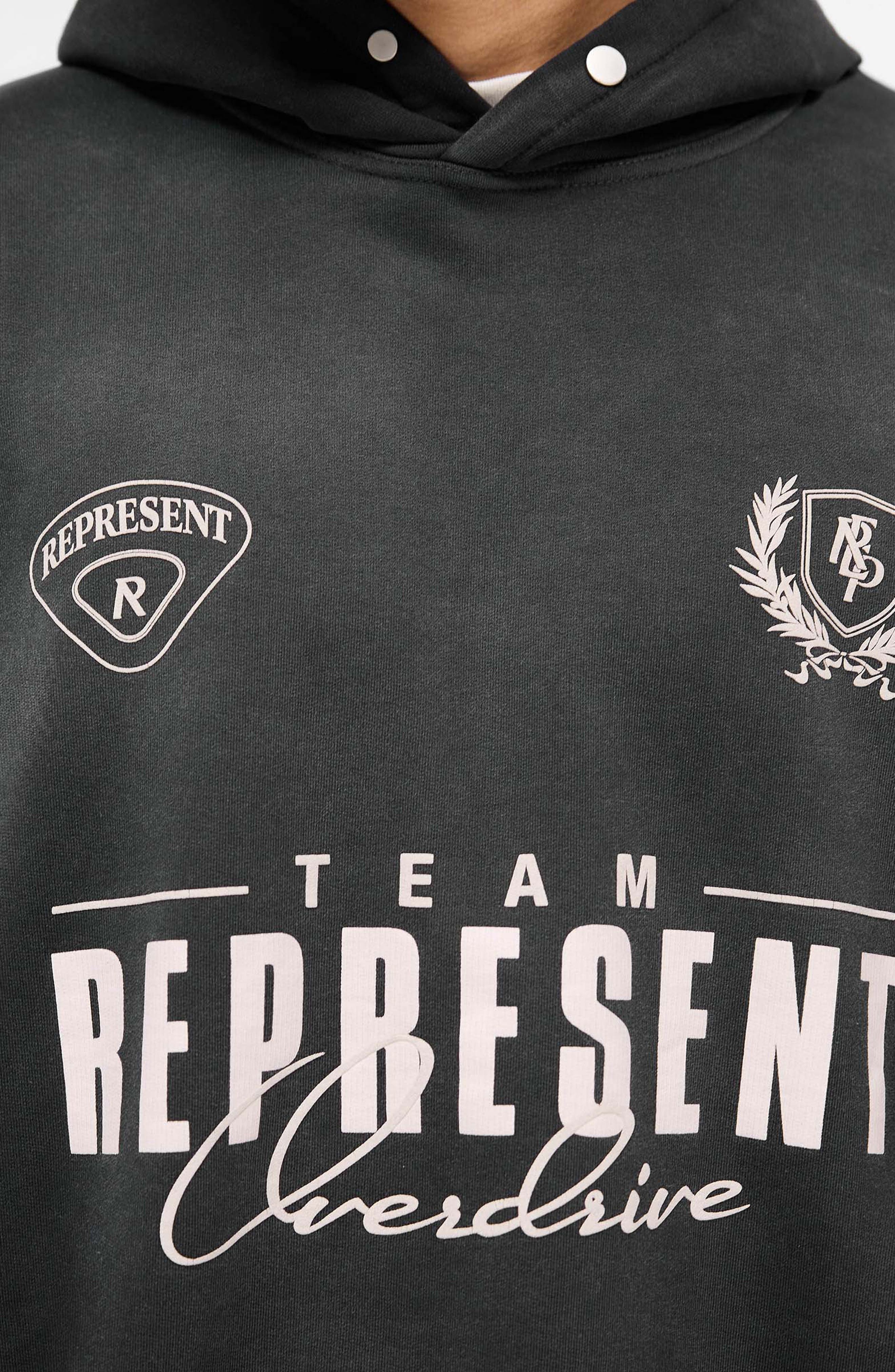 Represent World Championship Graphic Hoodie in Stained Black at Nordstrom - 3
