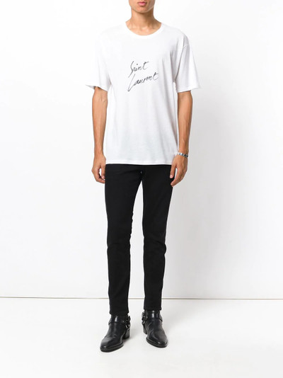 SAINT LAURENT logo marked T-shirt  outlook