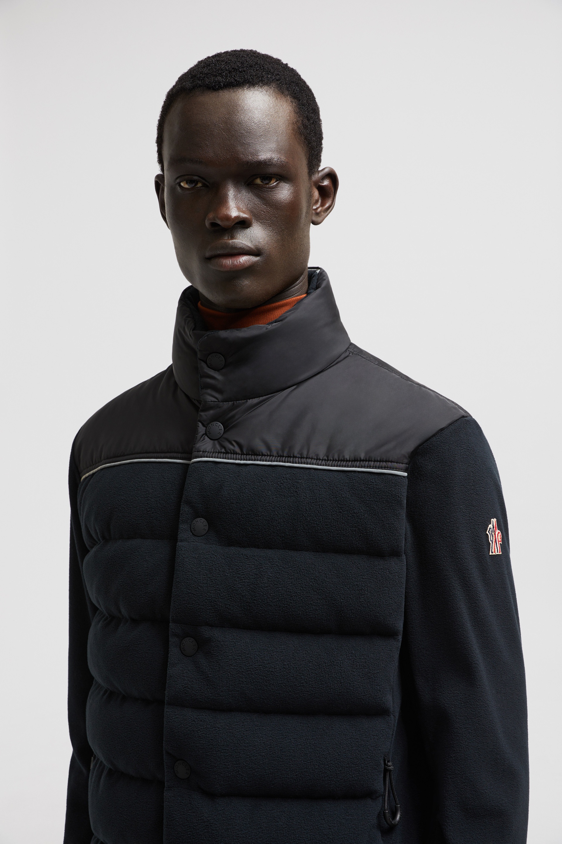 Padded Zip-Up Cardigan - 4