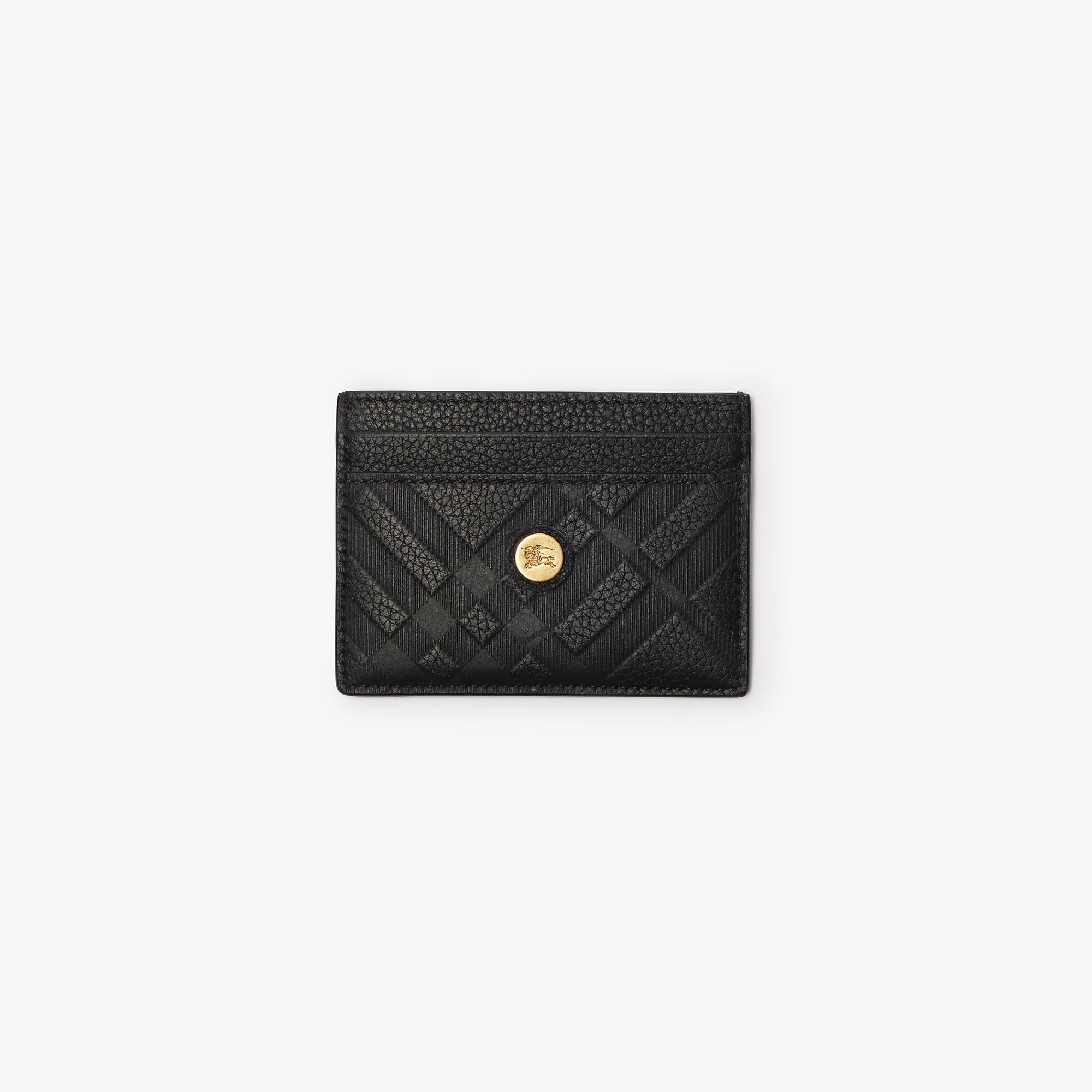 Embossed Check Card Case - 1