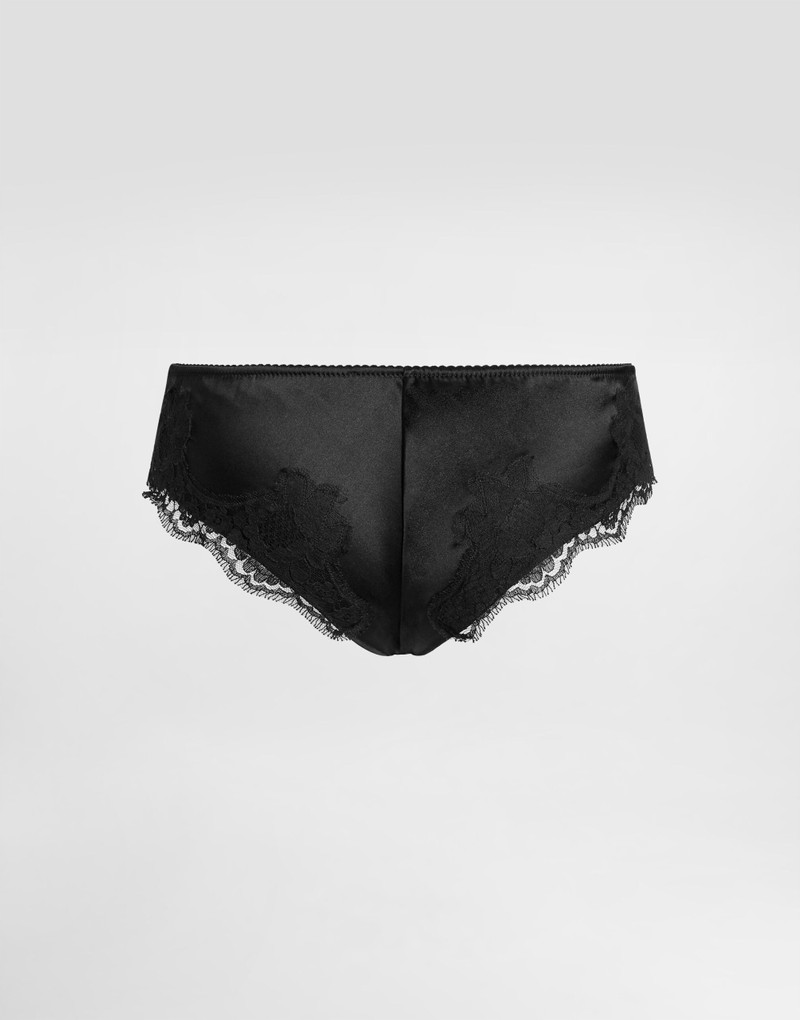 Dolce & Gabbana Satin briefs with lace detailing outlook
