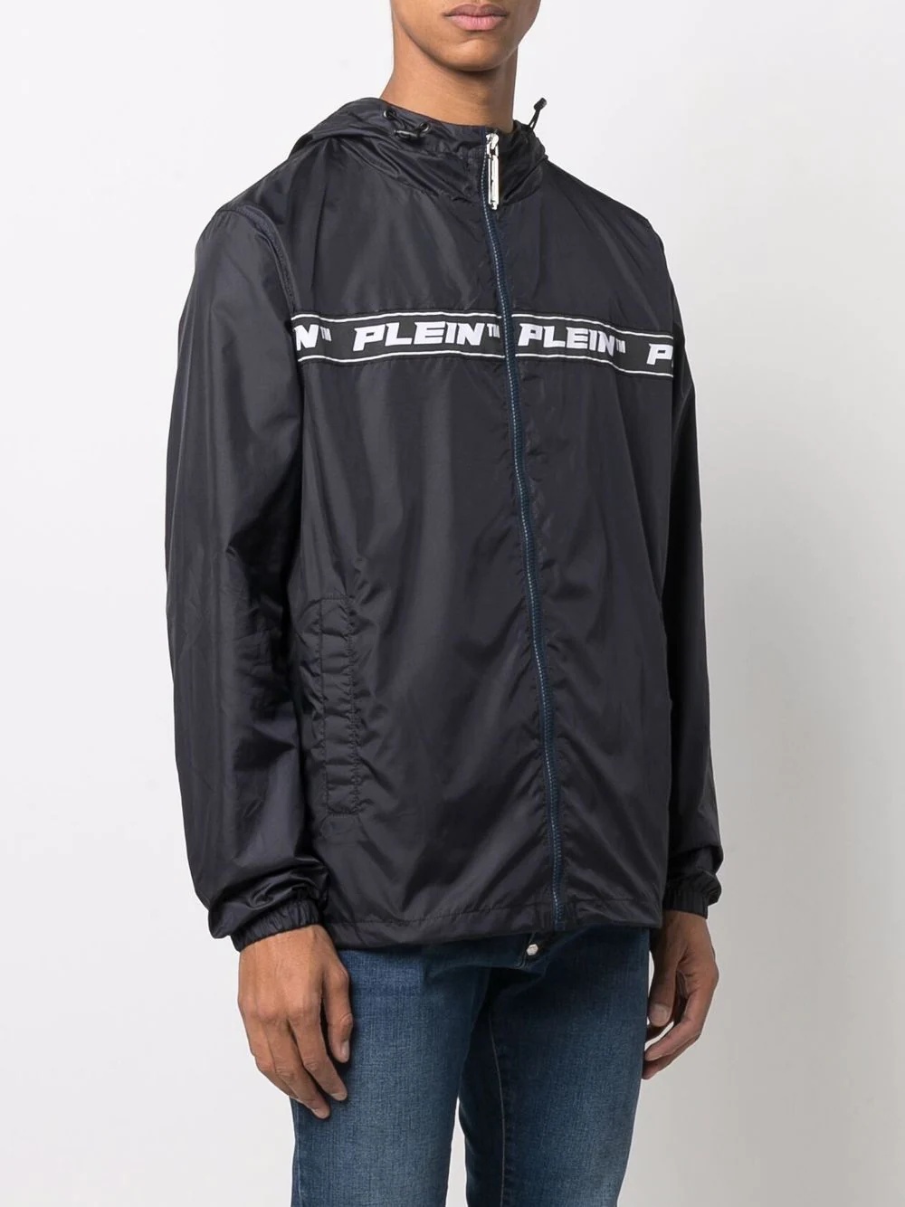 logo-print windbreaker - 3