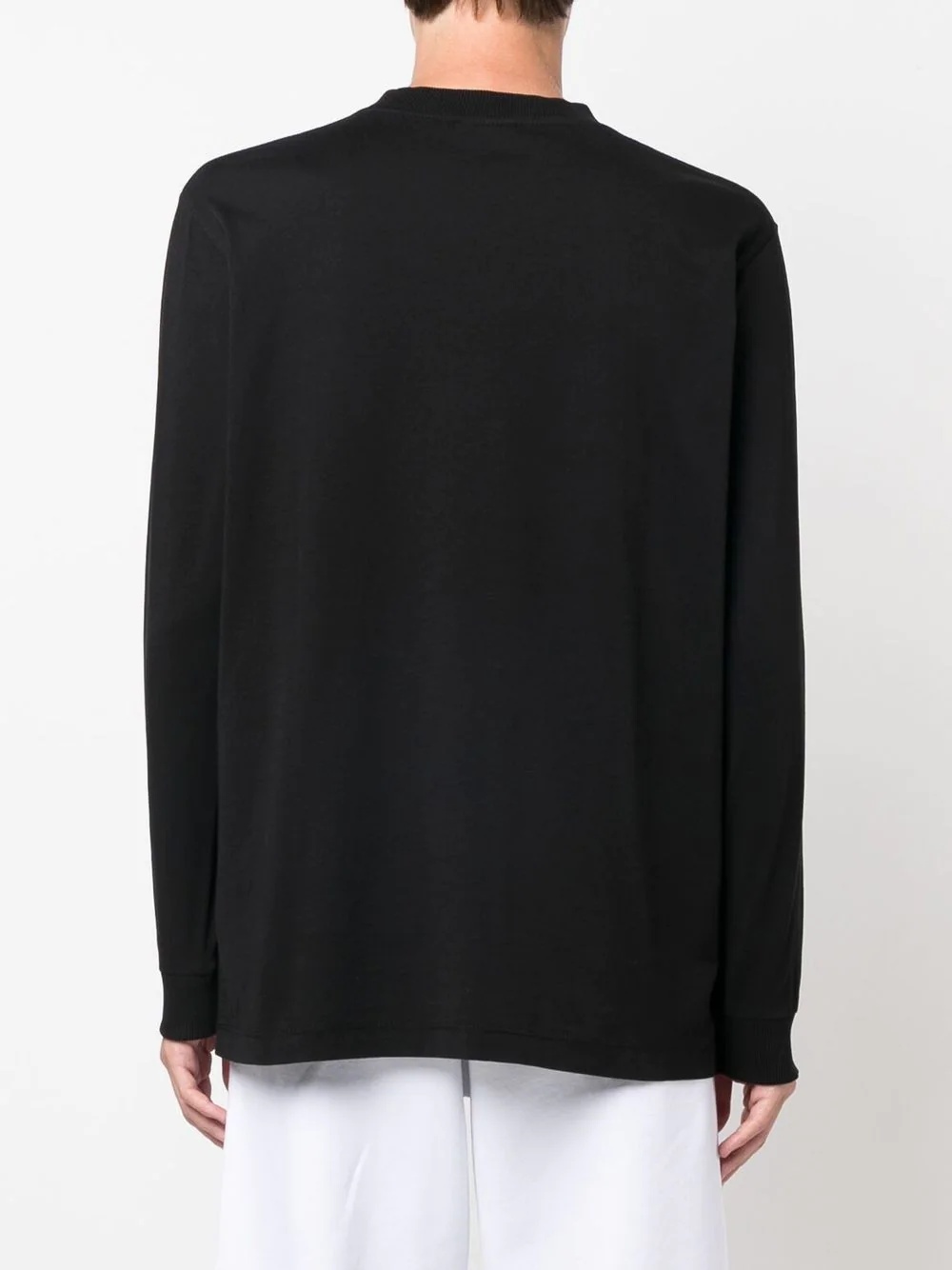 logo-embroidered long-sleeve T-shirt - 4