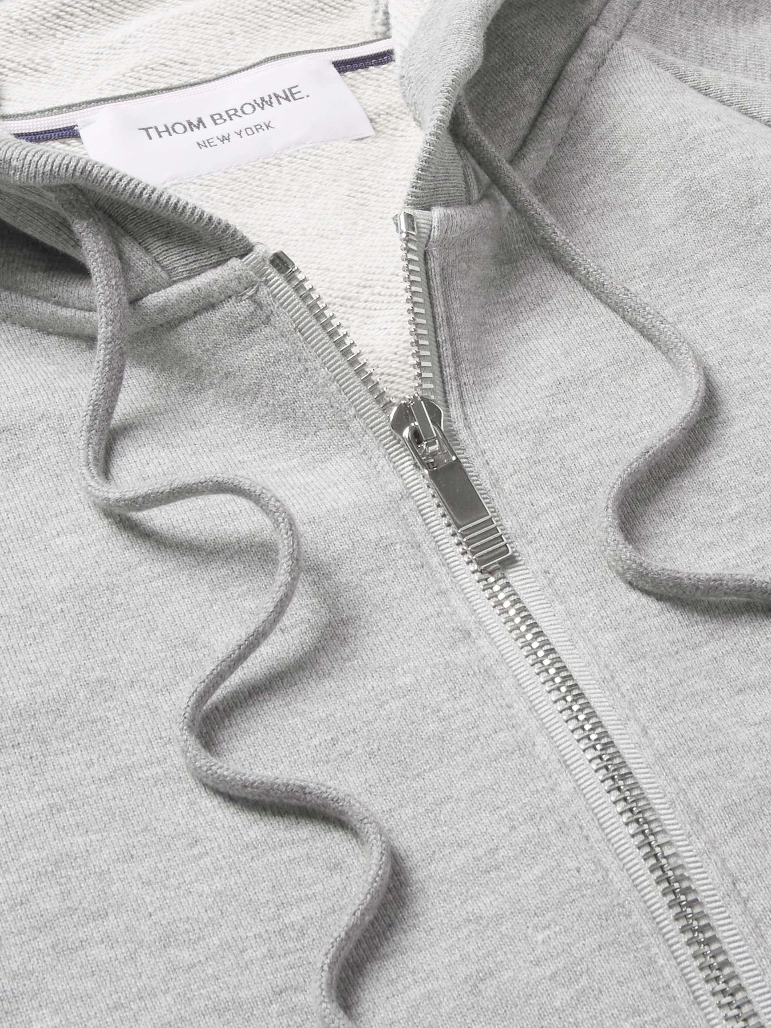 Striped Ribbed Cotton-Jersey Zip-Up Hoodie - 5