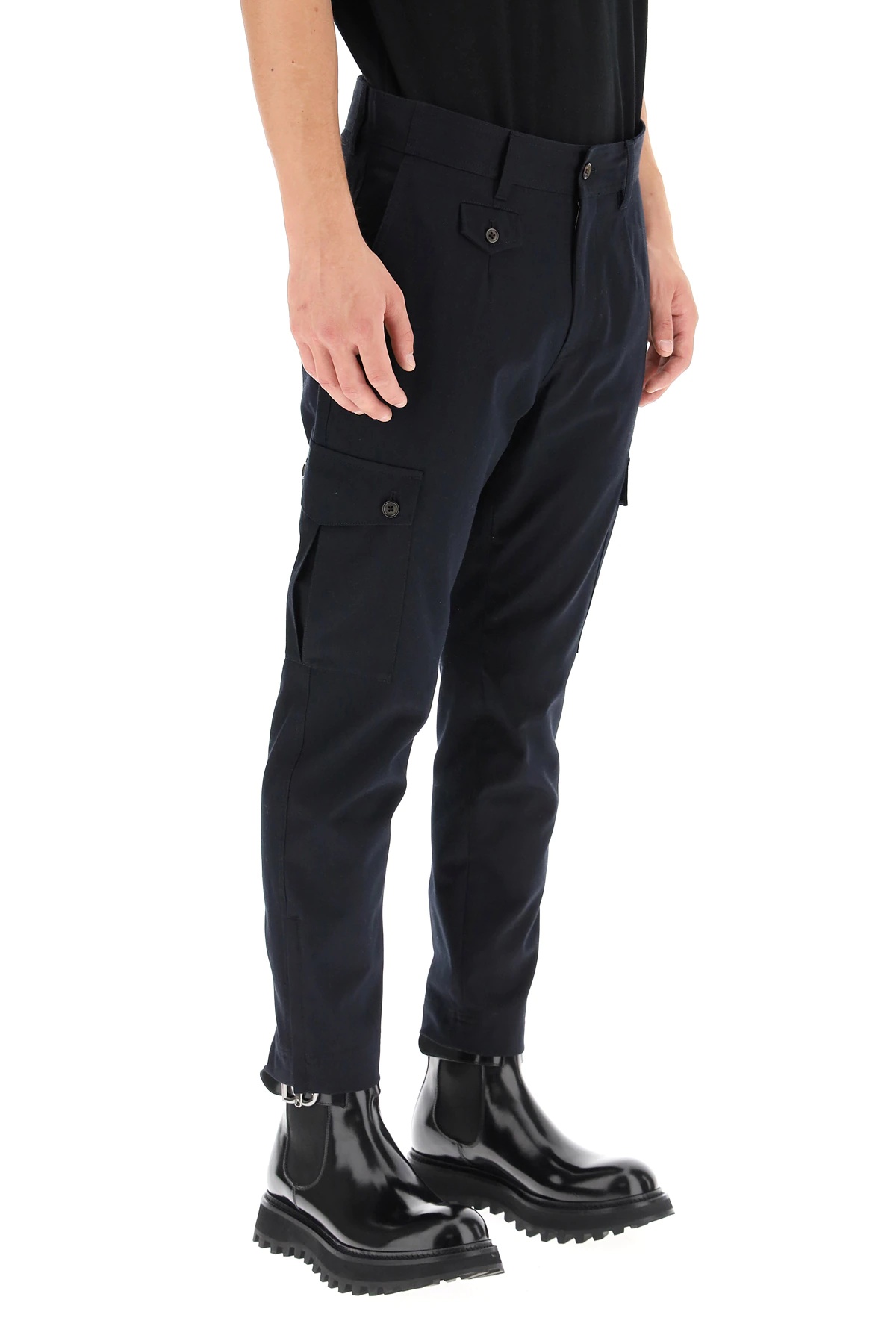 COTTON CARGO TROUSERS - 3