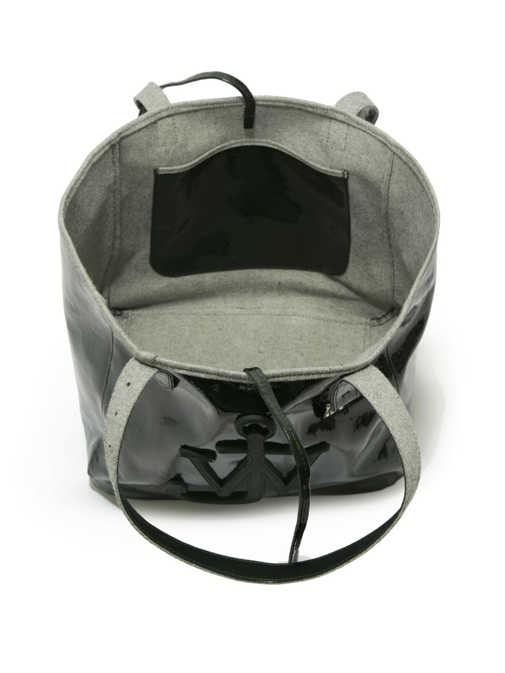 Belt coated-finish denim tote bag - 5