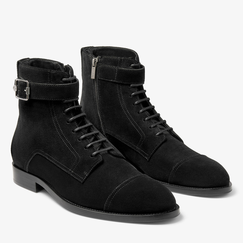 Finnion Lace Up Boot
Black Velvet Suede Boots 2
