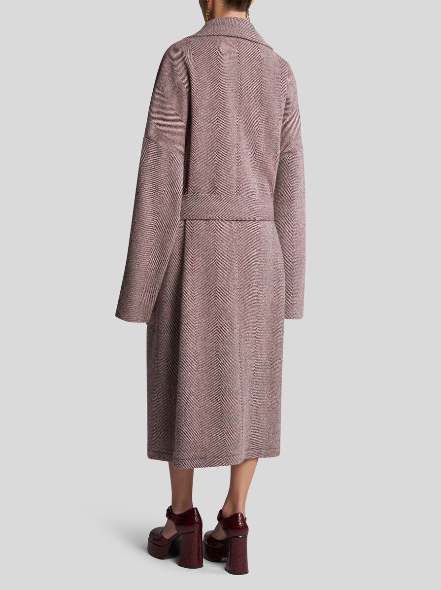 WOOL COAT WITH BELT - 5