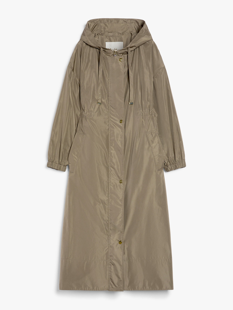 TEODORO Long, water-repellent taffeta parka 1
