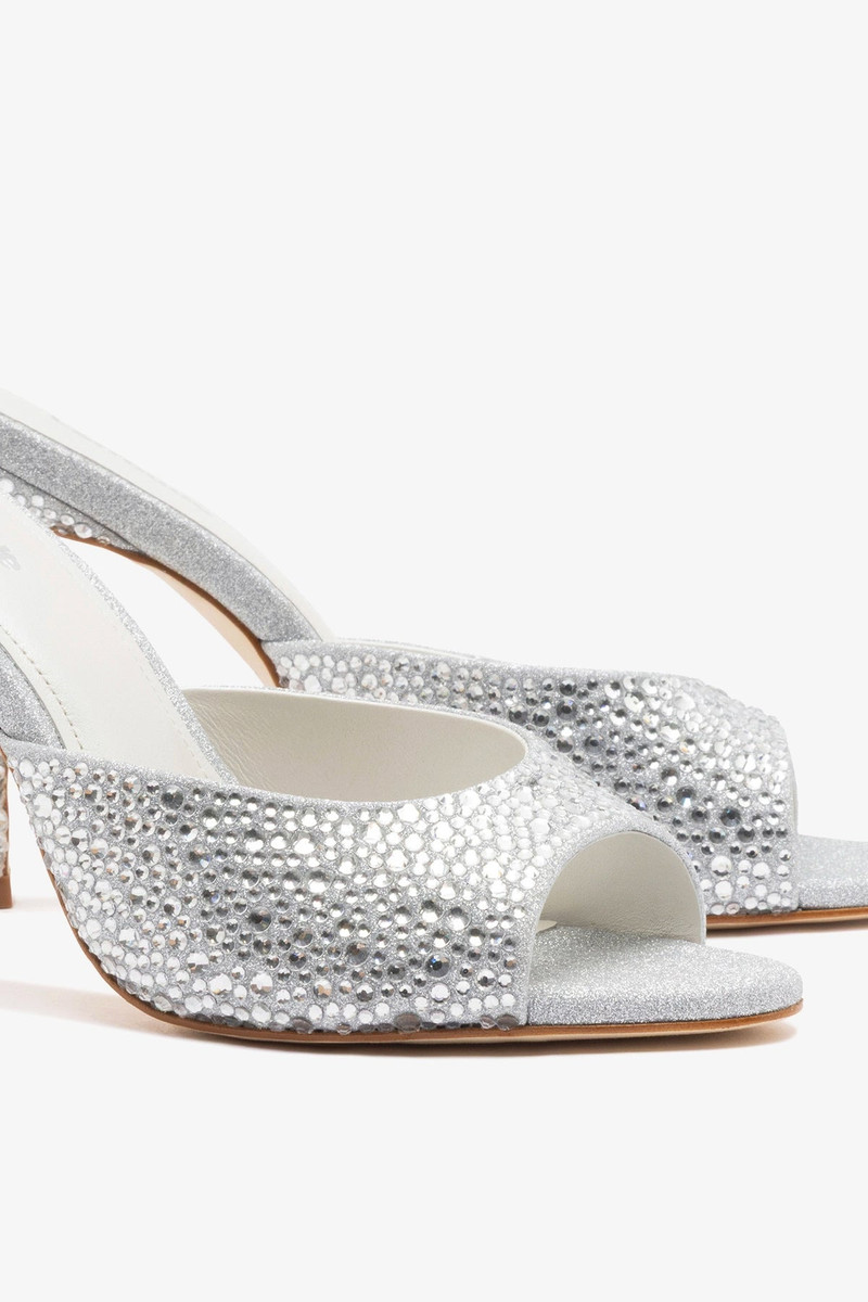 Jasmine Hi Mule Crystal Silver 4