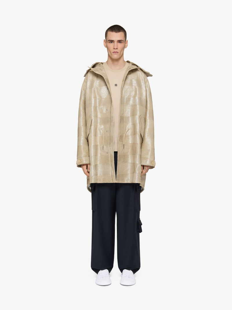 Givenchy PARKA IN SALMON LEATHER outlook