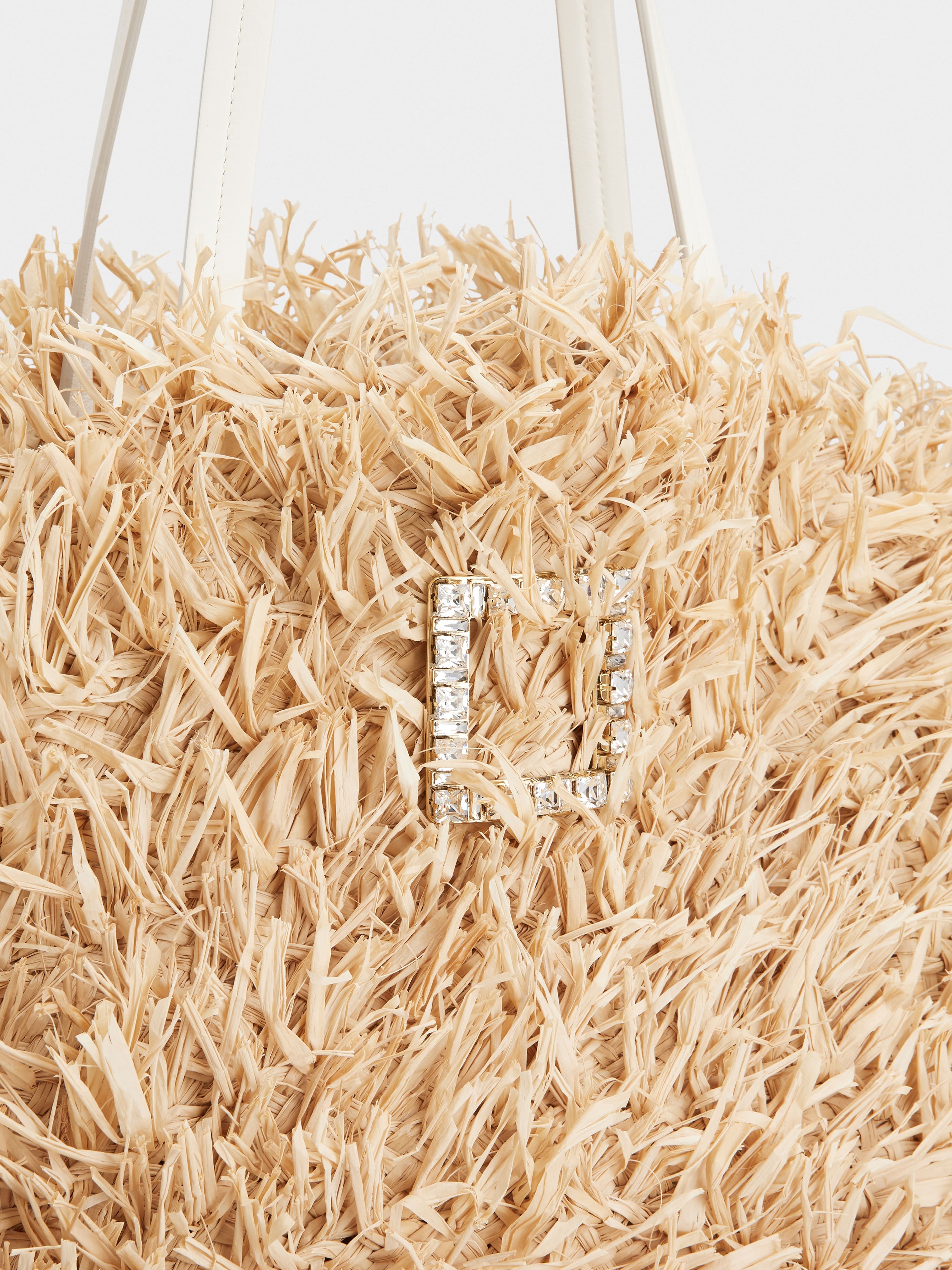 Très Vivier Large Shopping Bag in raffia - 6