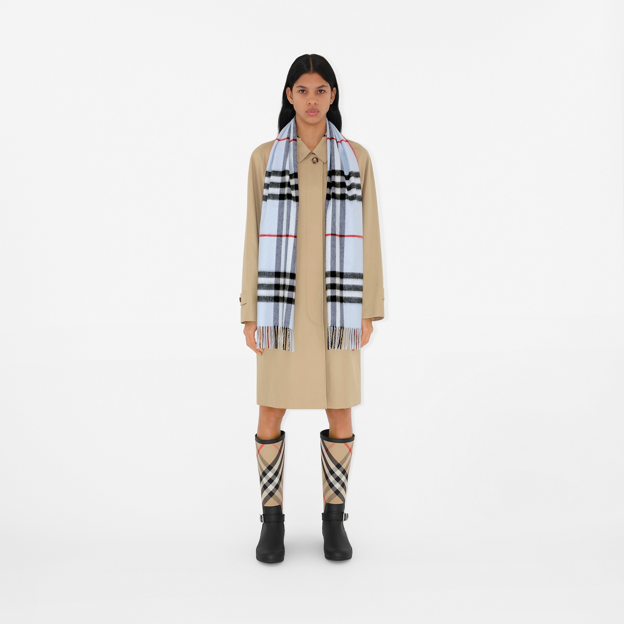 Check Cashmere Scarf - 3