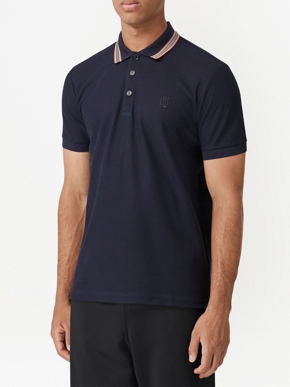 embroidered TB polo shirt - 3