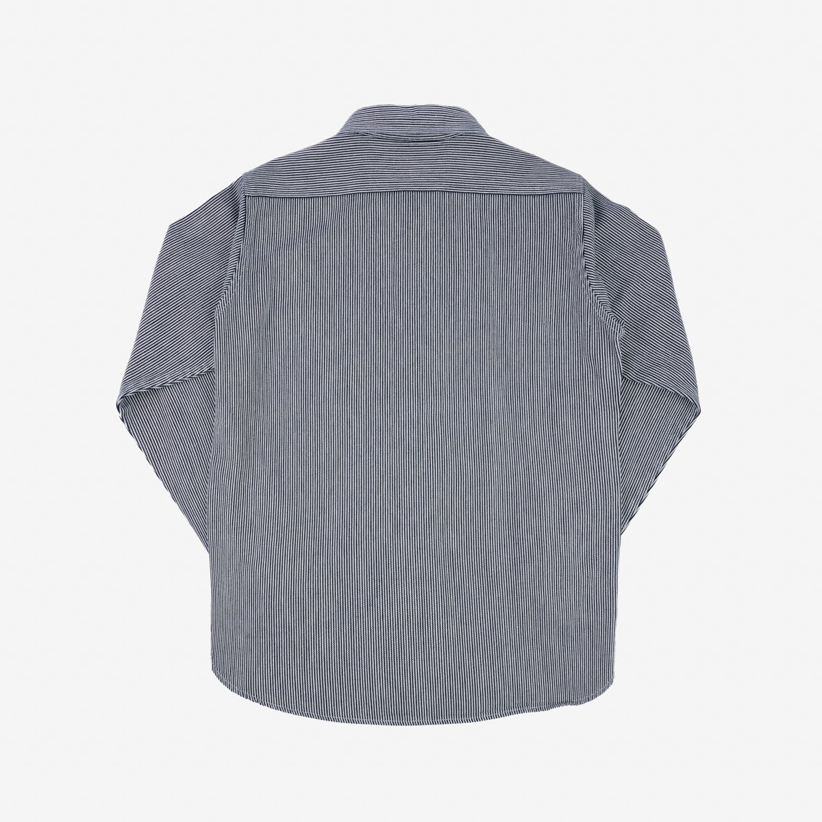 IHSH-366-IND 8oz Herringbone Hickory Stripe Work Shirt - Indigo - 6